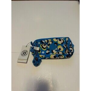NWT Kipling Gitroy Pencil Case Lepoard Floral